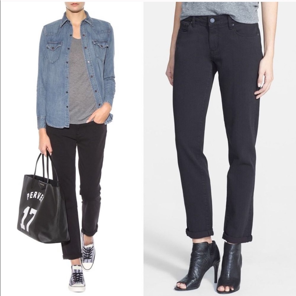 Paige Jimmy Jimmy Black Boyfriend jeans
